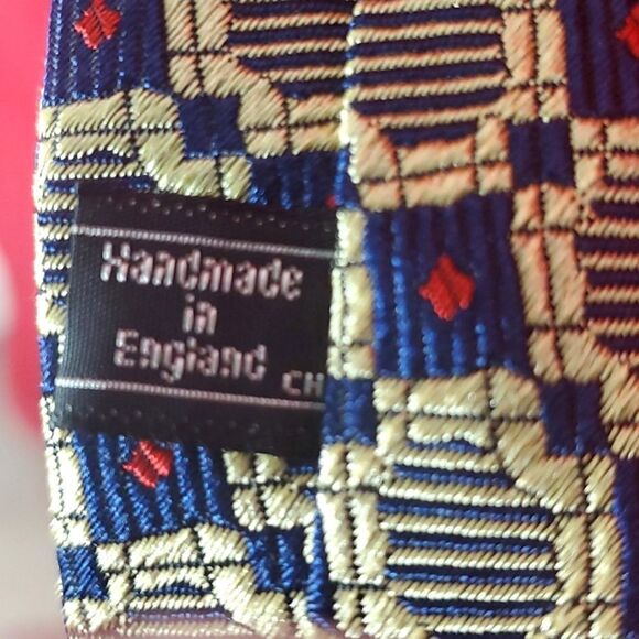 THOMAS PINK SILK TIE - Picture 5 of 6